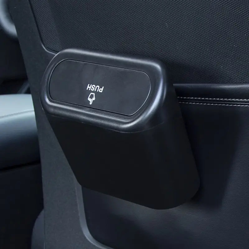 Mini Car Trash Bin with Push Lid