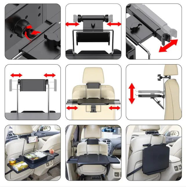Backseat Food Tray – Foldable Dining Table for Car Travel