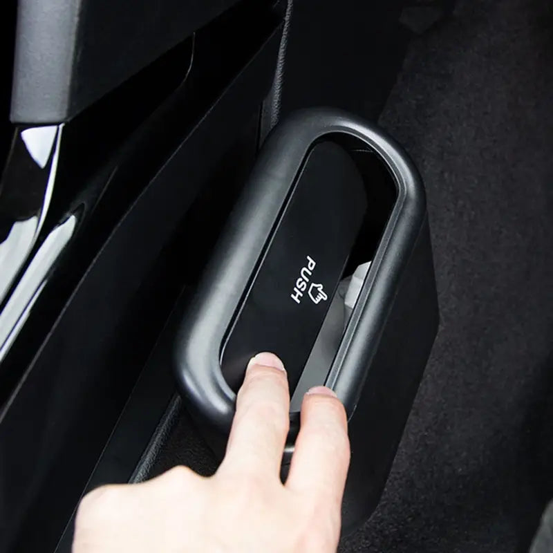Mini Car Trash Bin with Push Lid