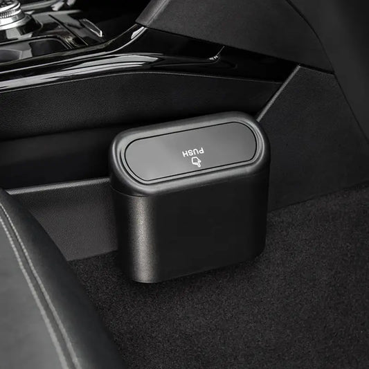 Mini Car Trash Bin with Push Lid